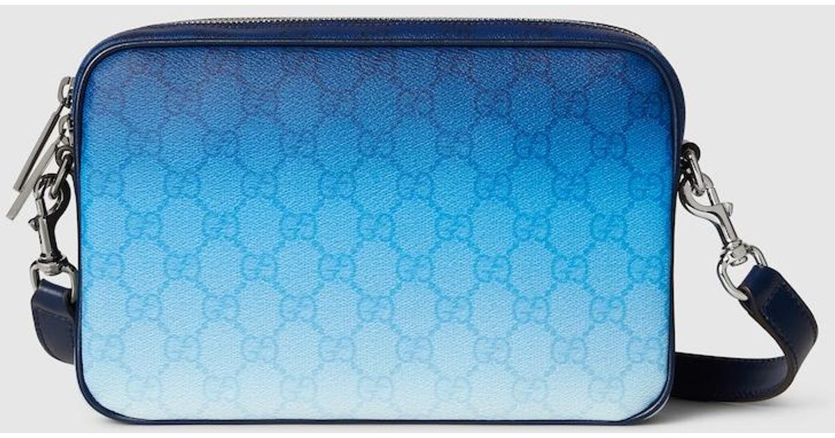 25 新作 グッチ グラデーション スモール クロスボディバッグ 青 グラデーション スモール クロスボディバッグブルー