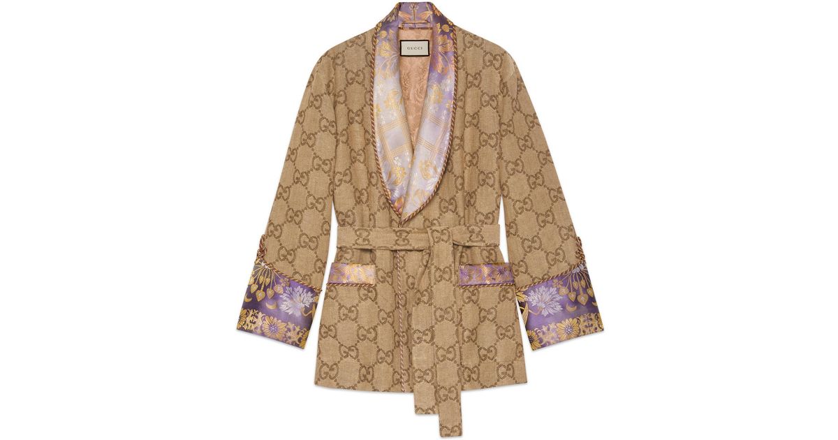Gucci GG Linen Jacket - Lyst