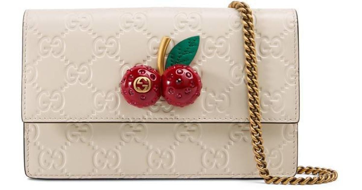 gucci mini bag with cherries