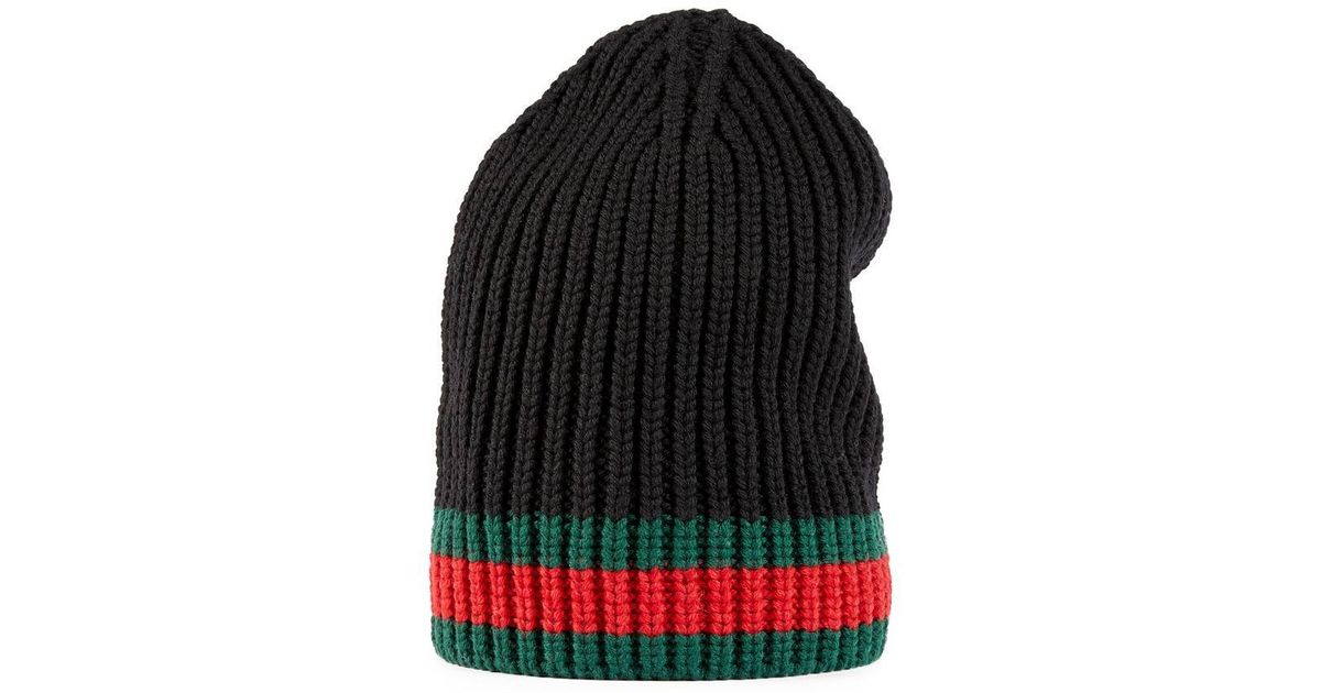 gucci wool hat with web