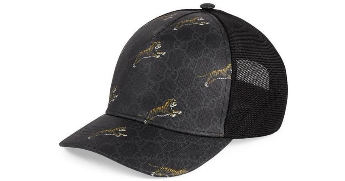 gucci cap tiger black