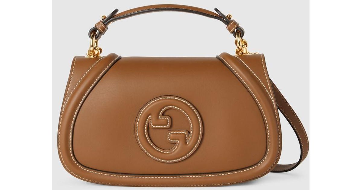Gucci Blondie Small Top Handle Bag in Brown Lyst UK