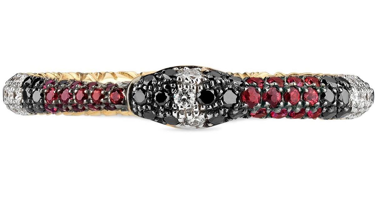 Gucci Ouroboros Ring in Metallic | Lyst