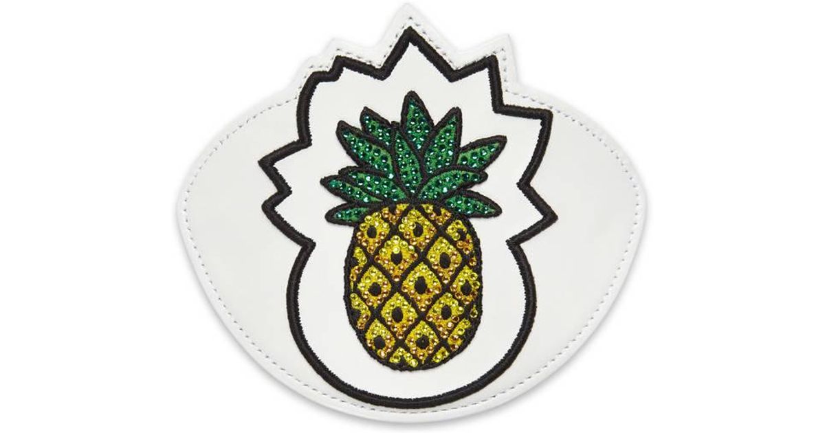 Gucci Leather Ace Pineapple Patch in White - Lyst