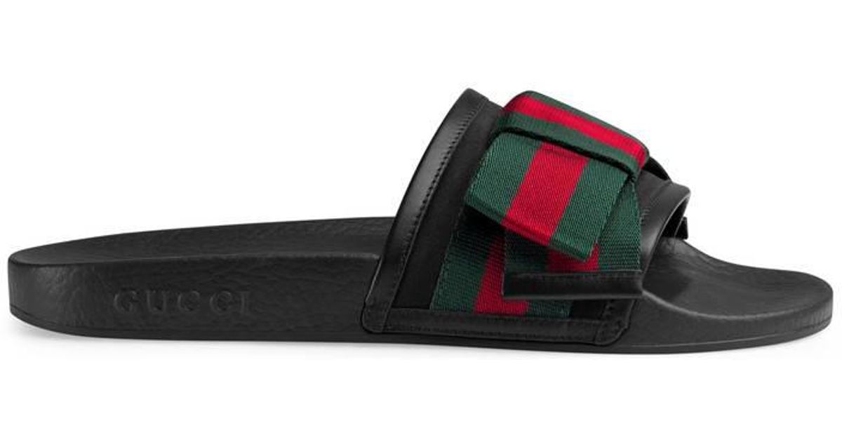 gucci ribbon slides