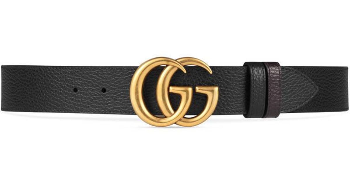Gucci Reversible Leather Belt With 