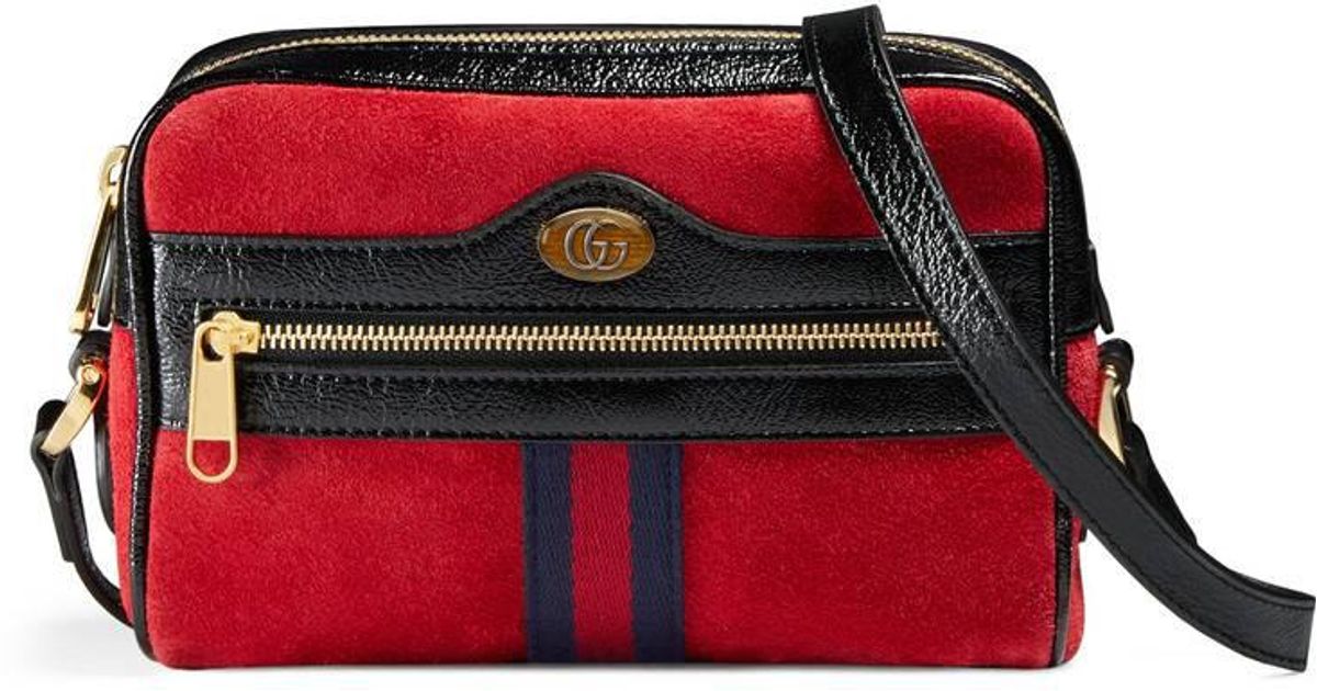 gucci ophidia red suede