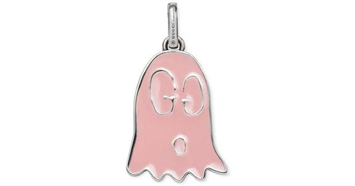 pink gucci ghost necklace