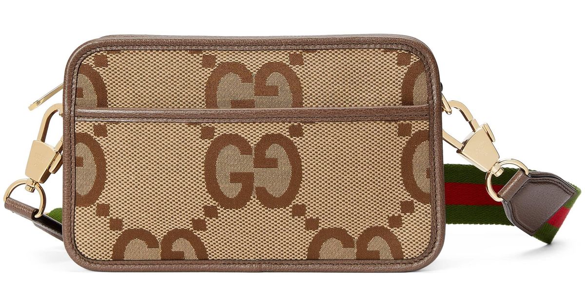Gucci Jumbo GG Mini Bag in Brown for Men Lyst