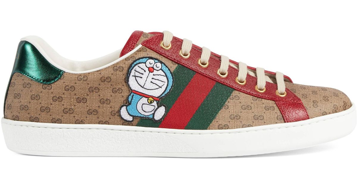 Gucci Canvas Doraemon X Men's Ace Sneakers in Beige (Natural) for Men