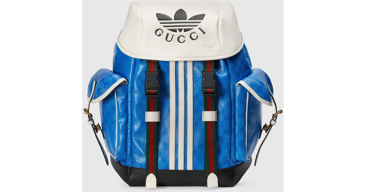 Gucci Adidas X Backpack in Blue for Men | Lyst UK