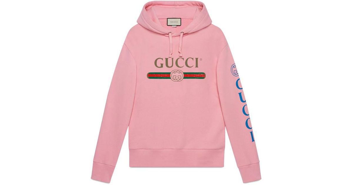 mens pink gucci hoodie