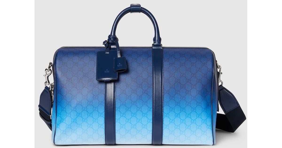 Gucci Chroma Medium Duffle Bag in Blue for Men | Lyst UK