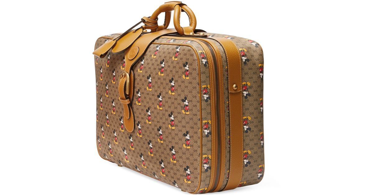 gucci mickey mouse suitcase