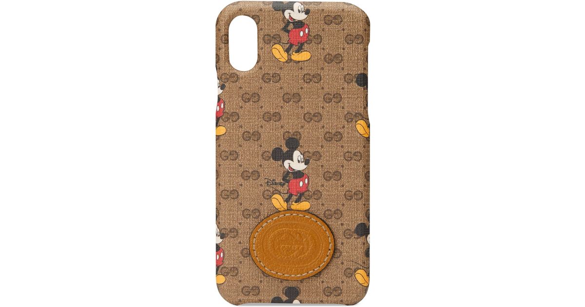 Gucci Disney X Iphone X/xs Case in Natural for Men | Lyst