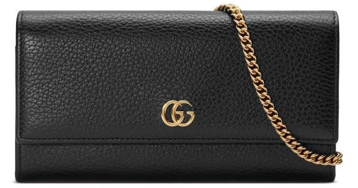 gucci continental wallet on chain