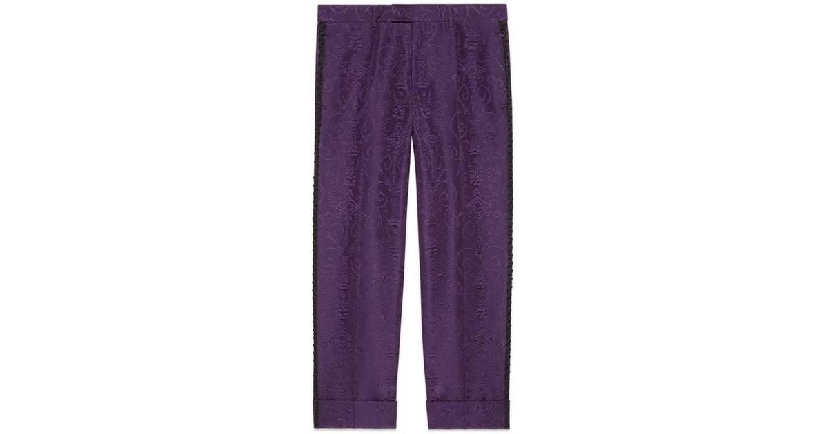 purple gucci sweatpants