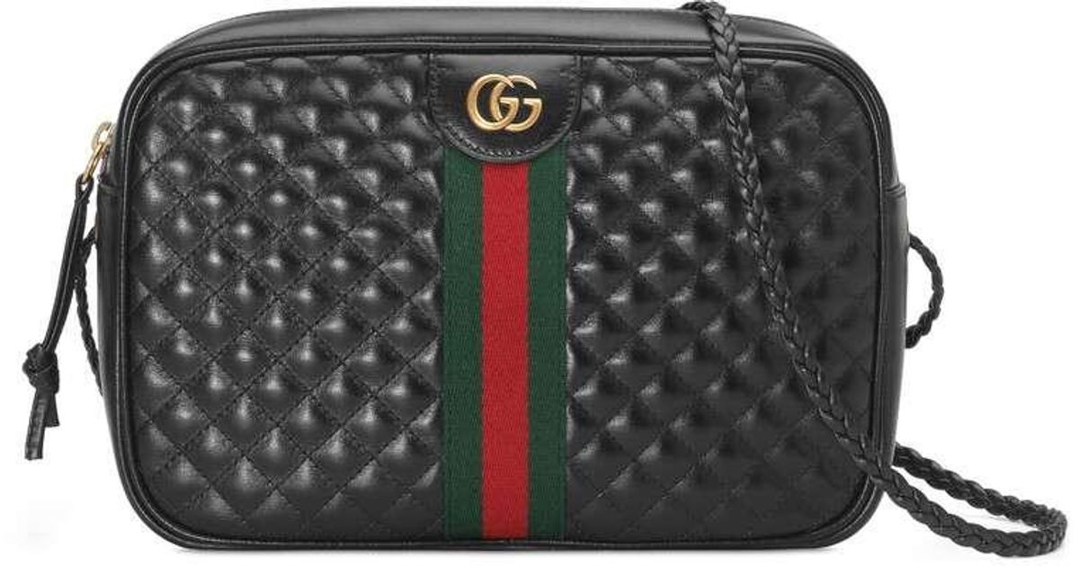 gucci black quilted crossbody