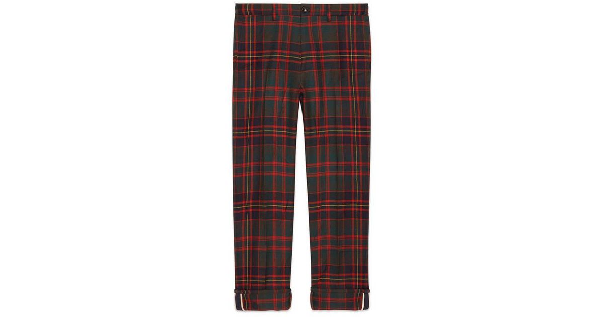 gucci tartan pants
