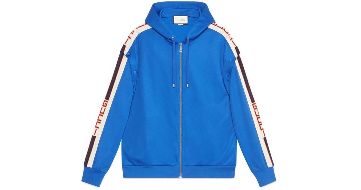 blue jersey jacket