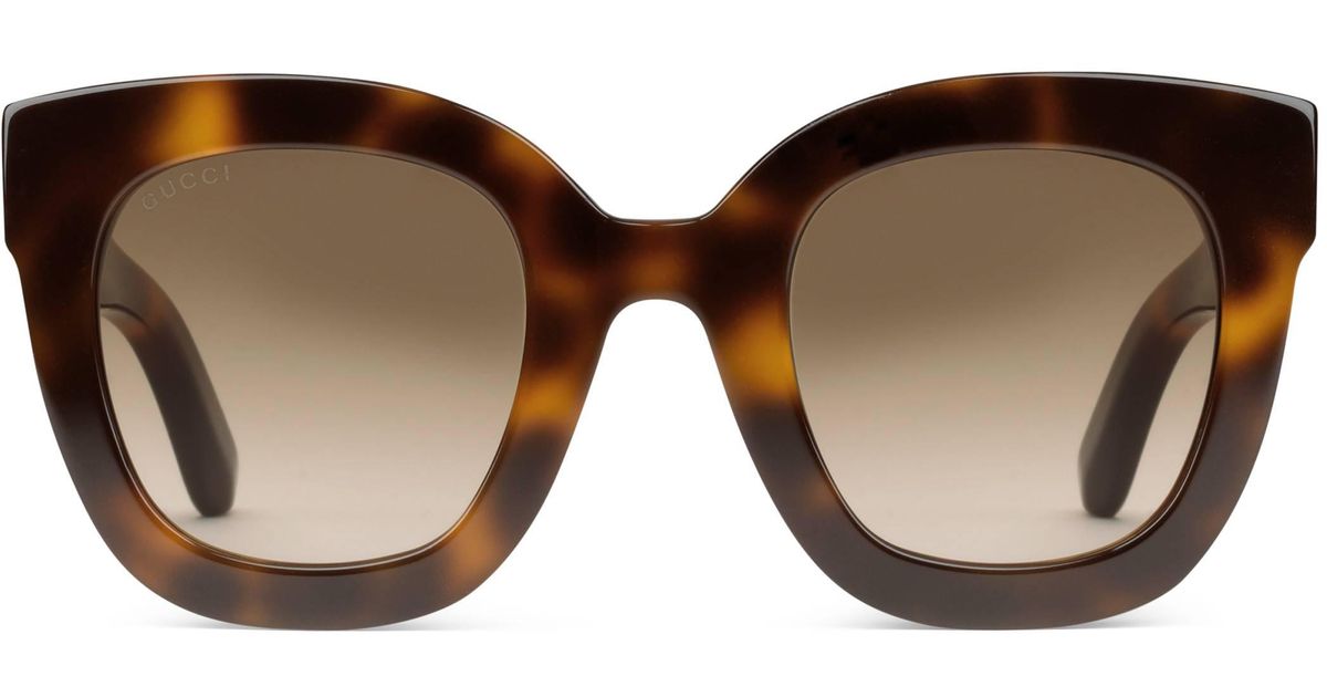 Occhiali da sole rotondi in acetato con stellaGucci in Velluto di colore  Marrone | Lyst