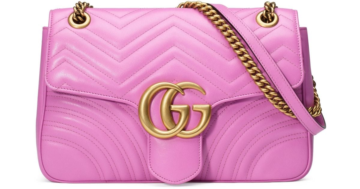 Gucci GG Marmont Bag in Pink | Lyst