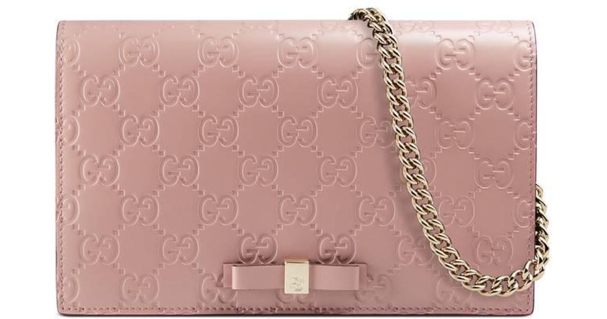 gucci signature mini bag pink