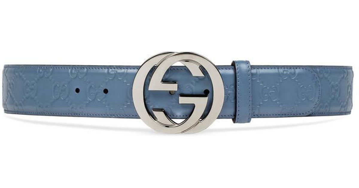 baby blue gucci belt