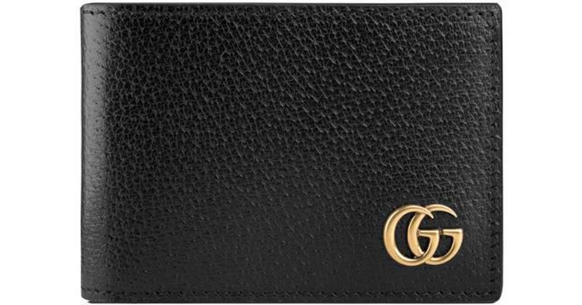Gucci Gg Marmont Leather Bi-fold Wallet 