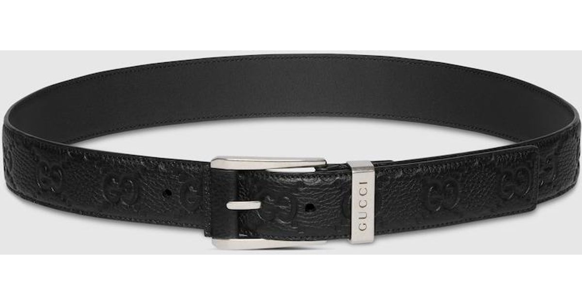 Gucci GG Embossed Leather Belt – Size 100 (Fits 38–40) Black ggity ggs gu cci Gold guc ci guucci gucc gucccis  main image 3