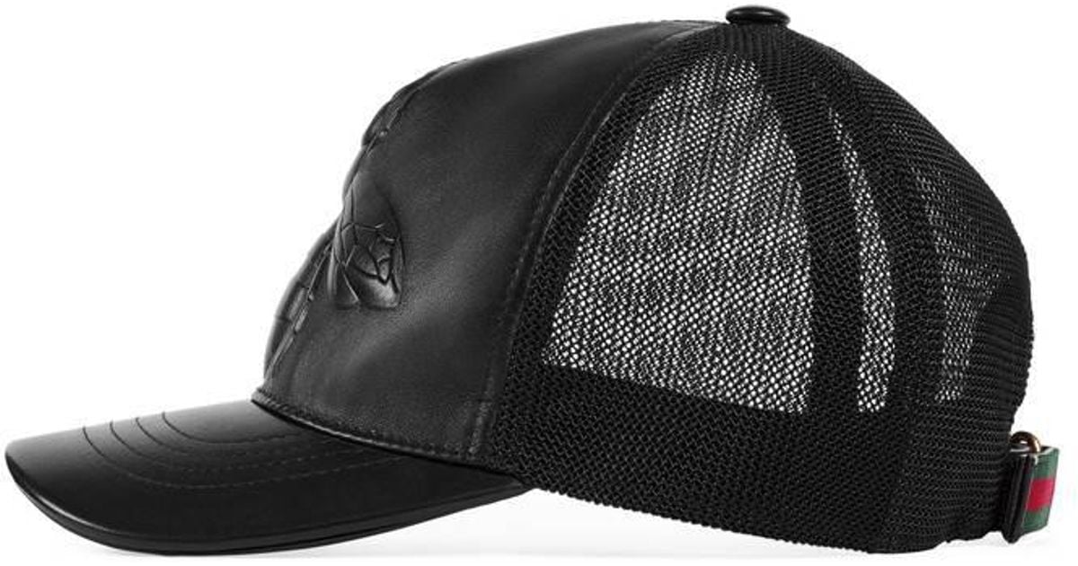 gucci bee hat black