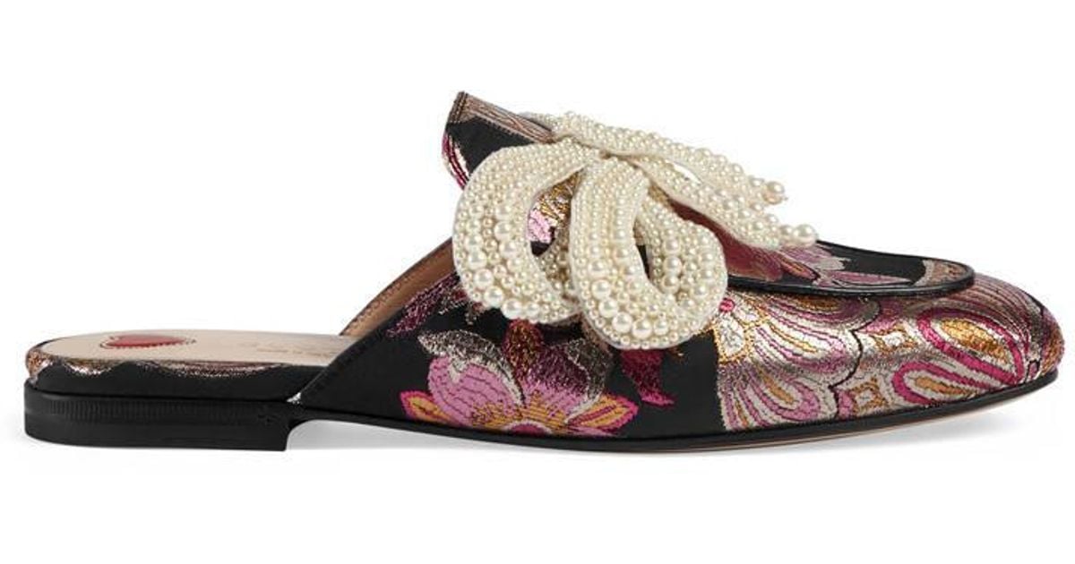 gucci bow slippers