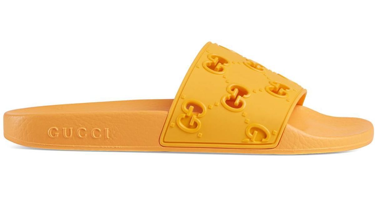women's rubber gg slide sandal