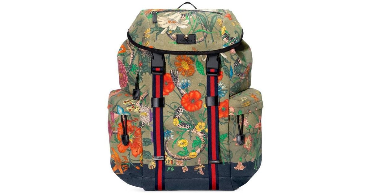gucci flora backpack