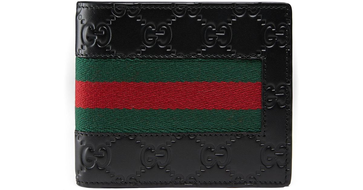 gucci signature web wallet with id window