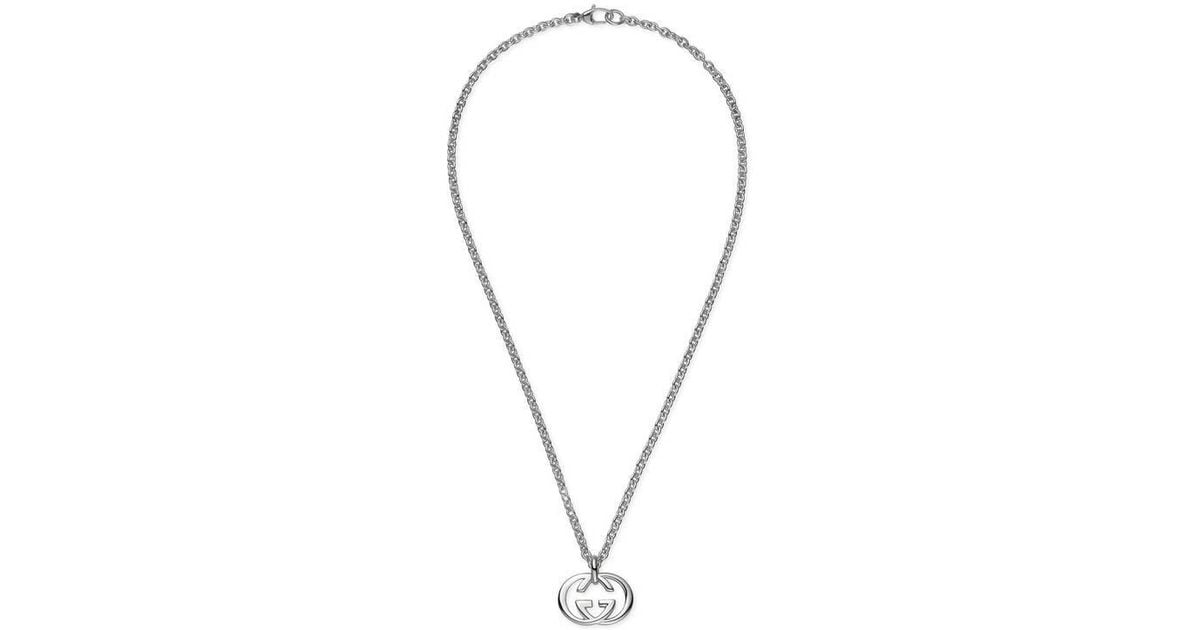 gucci necklace interlocking g