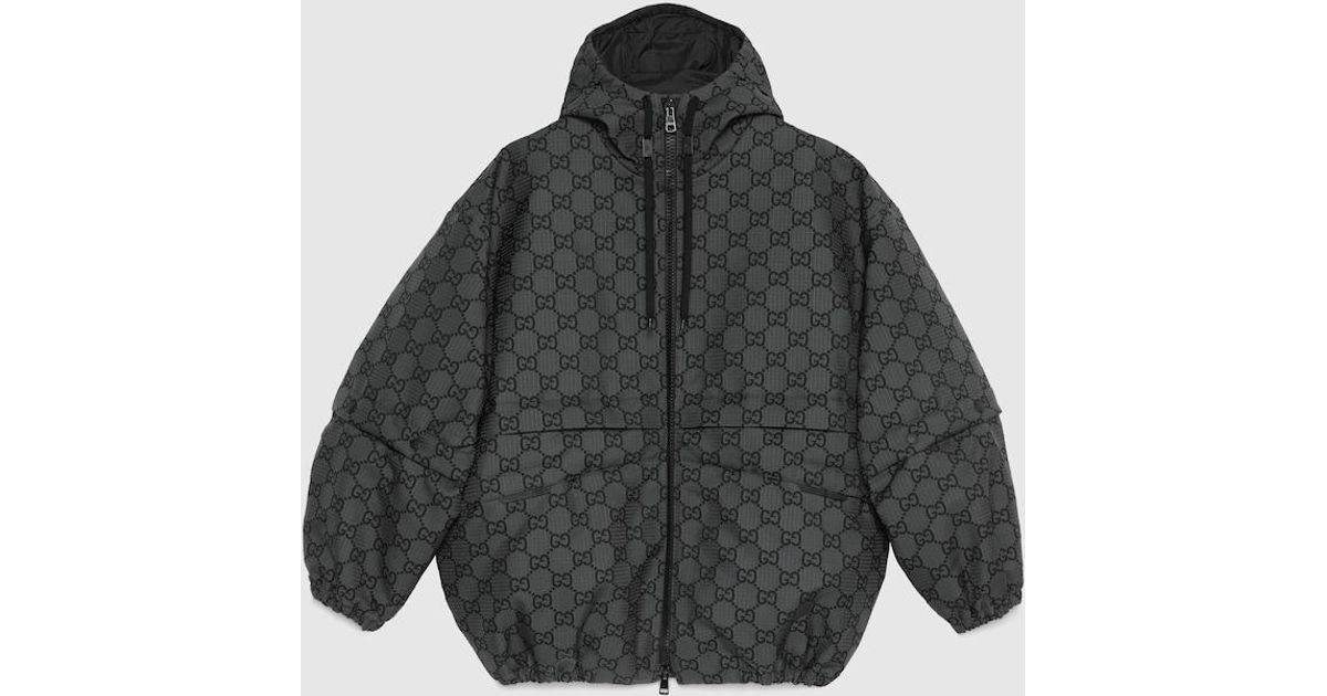 Gucci gg top pattern nylon jacket