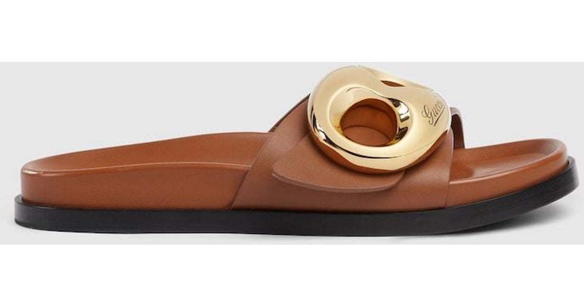 Michael michael kors cortlandt embellished leather slide best sale