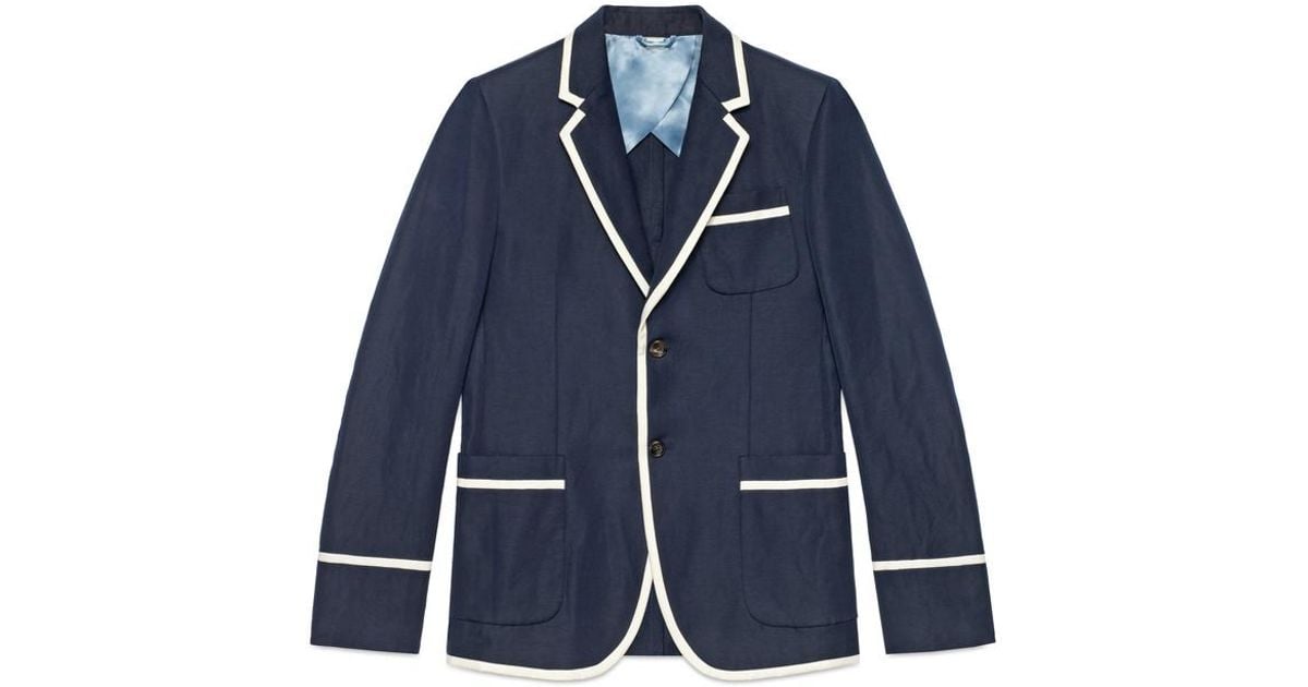 gucci linen jacket