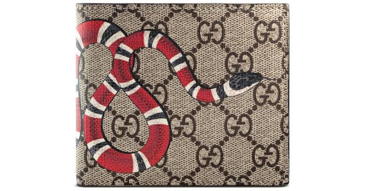gucci snake supreme wallet