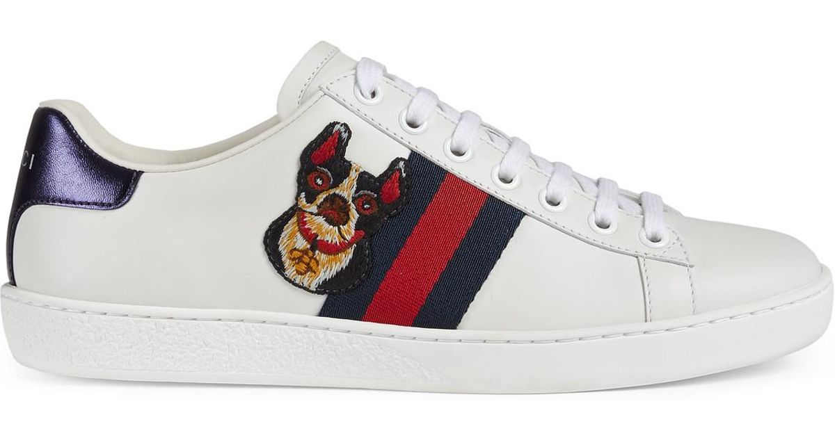gucci ace embroidered sneaker black