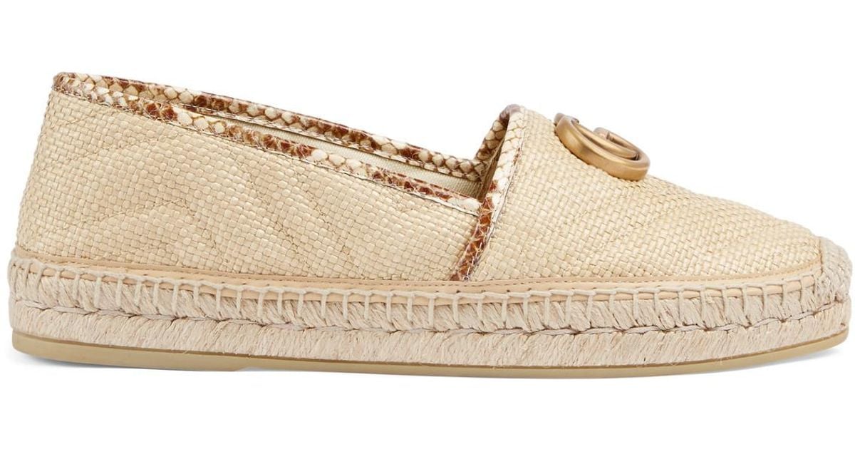 gucci raffia espadrilles