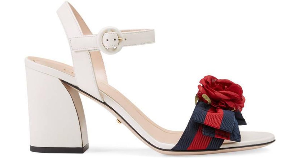 gucci sandals mid heel