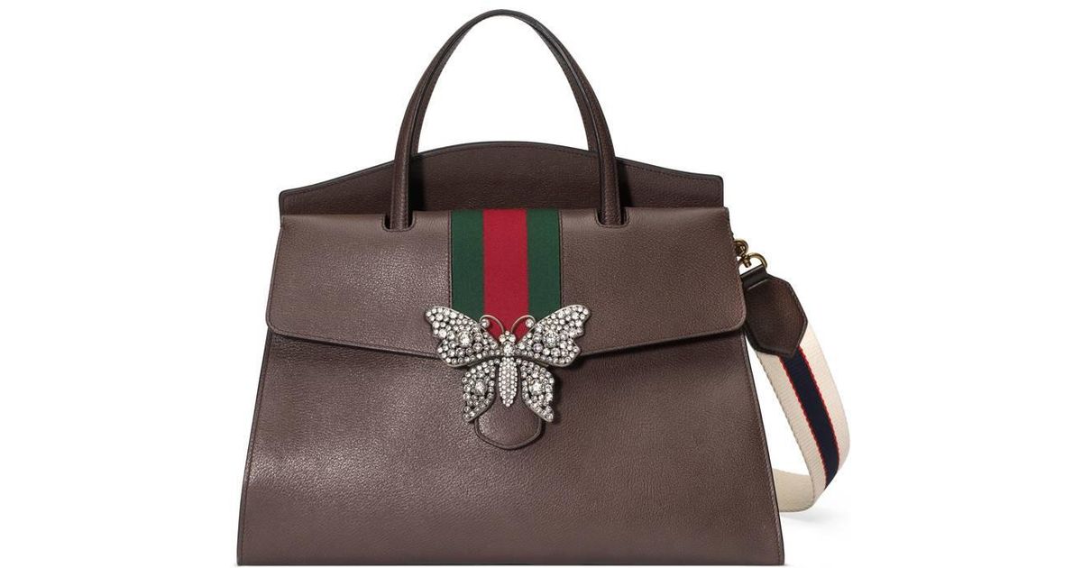 Gucci Totem Leather Top Handle With 