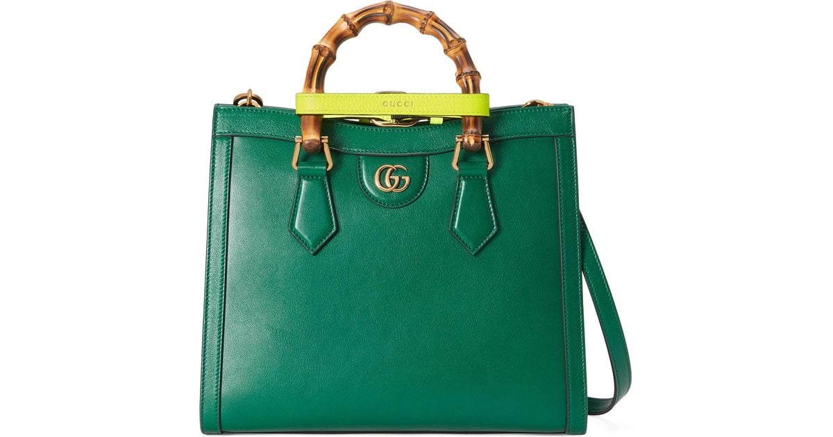 Gucci Diana Small Tote Bag in Green | Lyst