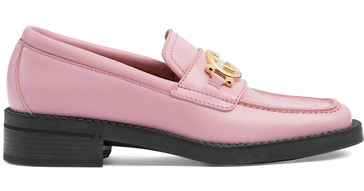 Gucci Loafer With Interlocking G in Pink Lyst