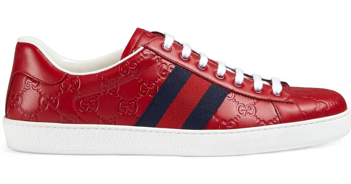gucci ace red