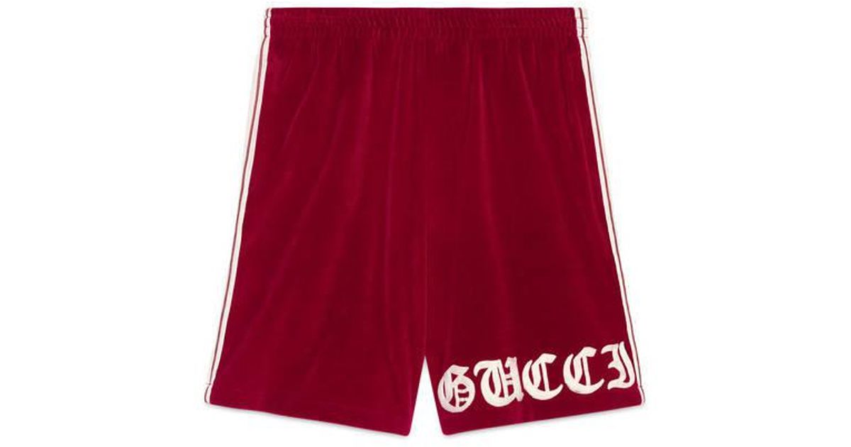 gucci shorts red