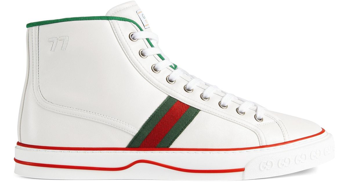 tennis 1977 high top platform sneaker gucci