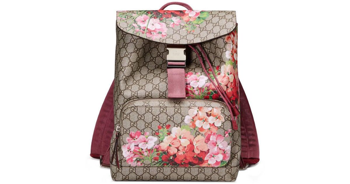 flower gucci backpack